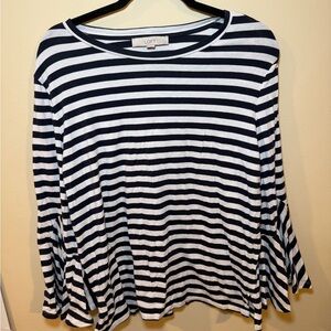 LOFT Classic Striped Long Sleeve Tee